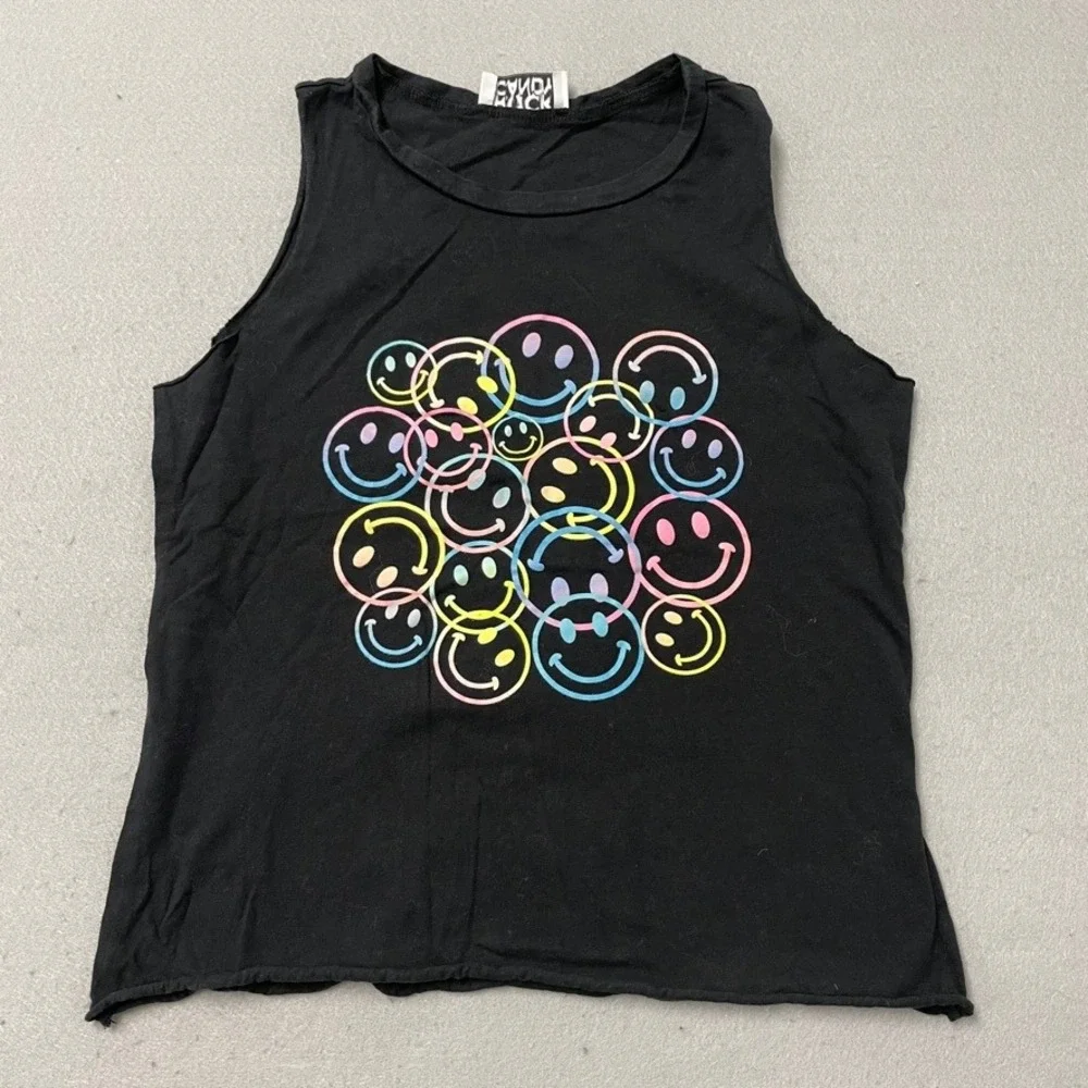 Rock Candy Malibu Sugar Shorts Set Girls 10 Kids Black Grey Smiley Face 4pc